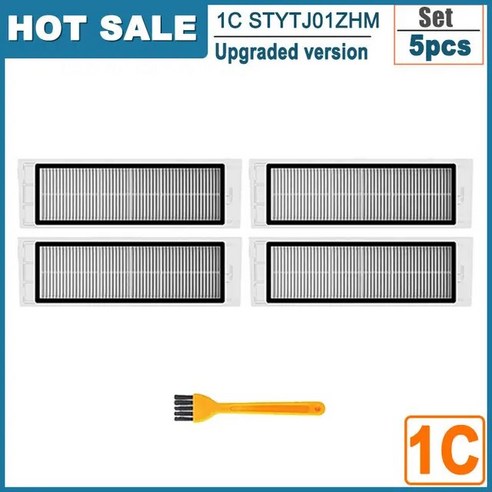 부품 헤파 필터 메인 사이드 브러시 걸레 샤오미 호환 미지아 1C / STYTJ01ZHM Dreame F9 로봇 진공 용 액세서리, 10 Side Brush