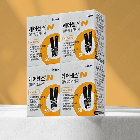 아이센스 케어센스 N 혈당 검사지, 50매, 4개