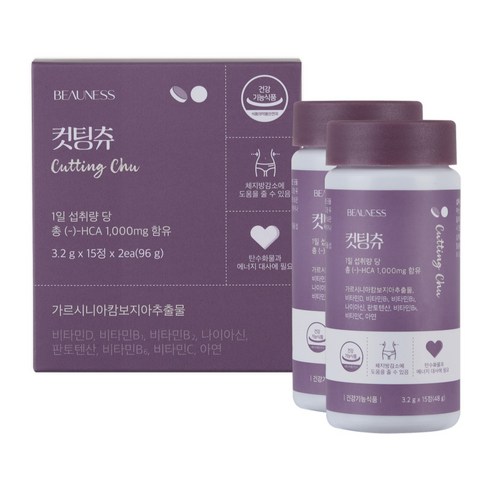 가르시니아 다이어트 탄수화물 컷팅 포도맛 츄어블 뷰니스 컷팅츄, 30정, 1개