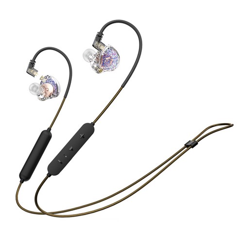 Lafitear LM3 플러그형 하이브리드 HIFI 이어폰 블루투스 마이크 포함, 스타리 스카이