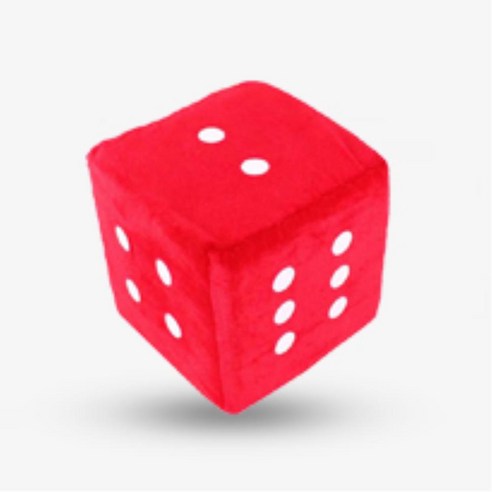 레드 스펀지 주사위 중형 10cm 단체게임 학습용완구 놀이완구 게임용주사위 땅먹기