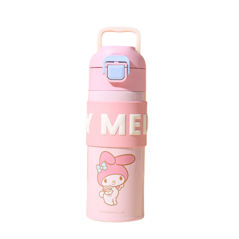 산리오 텀블러 마이멜로디 시나모롤 보온병 콜드컵 물통, 500ml, 핑크마이멜로디