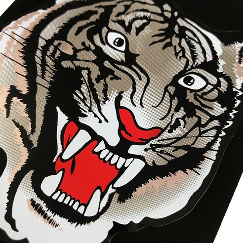 차량을 눈부신 호랑이로 변신시키는 마이웨이카 호랑이 백호 데칼 스티커