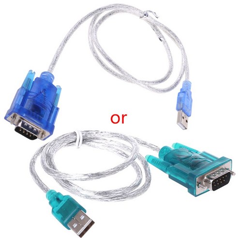 컨버터 어댑터 USB에서 RS232 직렬 포트 9 PIN DB9 케이블 직렬 COM 포트, 푸른, 1개