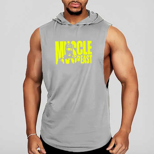 남성 후드나시티 헬스복 스포츠 민소매 머슬탑 짐웨어 티셔츠 Men''s vest