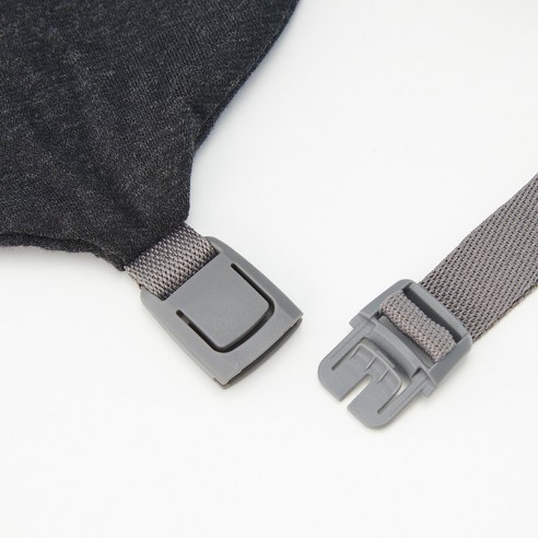 무인양품 MUJI 미립자비즈 푹신 넥쿠션 OHA83A0S, 멜란지블랙