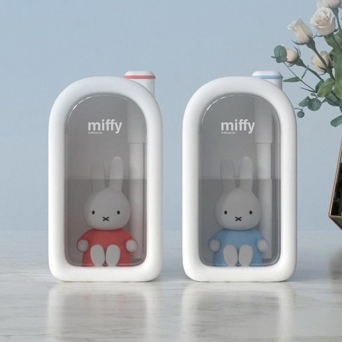 포미니 미피 저소음 무드등 가습기 AP-MIFFY380, 블루화이트