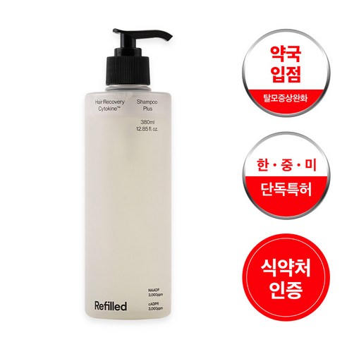 리필드 리커버리 사이토카인 샴푸 플러스, 380ml, 1개