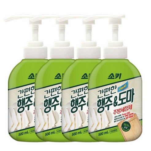 소키 간편한 행주도마 주방세정제 500ml x 4개