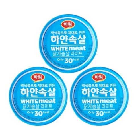 하림 하얀속살 닭가슴살 라이트 통조림, 150g, 6개