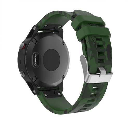 Garmin Forerunner 935 945 Quatix 5 Sapphire 스트랩 가민 QUICKFIT 22mm 방수 실리콘 프린트 위장 손목대 퀵 릴리스 손목 시계줄, #2, Quick Fit 22mm