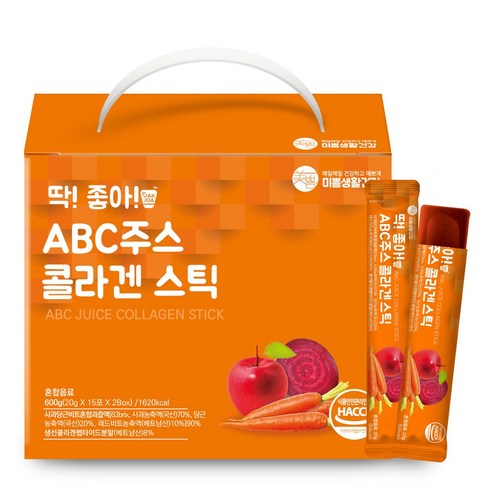 미쁨생활건강 ABC주스 콜라겐 젤리스틱 20g * 30포, 30개