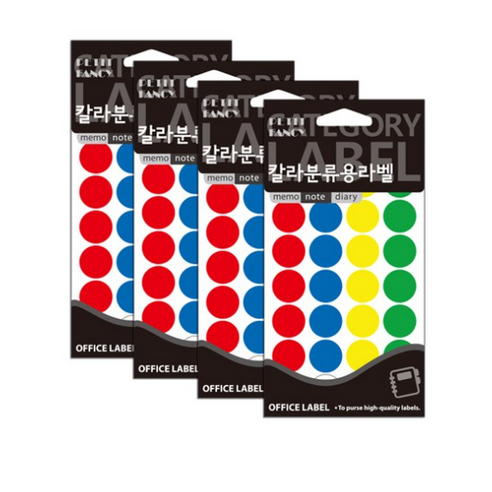 쁘띠팬시 칼라 분류용 원형 라벨 견출지 20-301A, 혼합색상, 4개
데코/포장용품 쁘띠팬시 칼라 분류용 원형 라벨 견출지 20-301A, 혼합색상, 4개
데코/포장용품