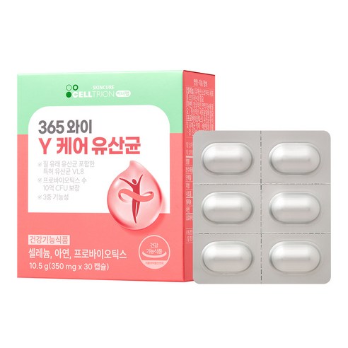 질유산균  셀트리온 이너랩 365 와이 Y 케어 유산균 10.5g, 30정, 1개