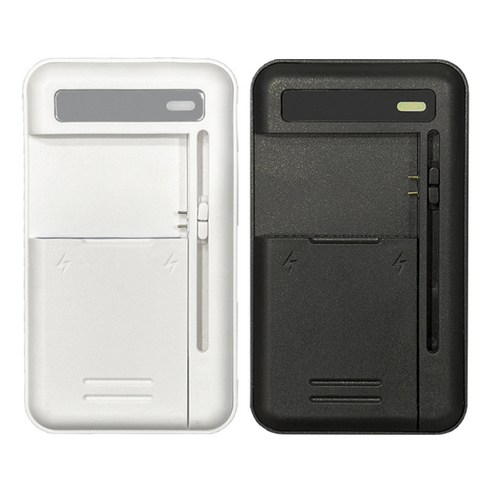 주닉스 C-7 멀티 배터리 충전기 C타입 만능 고속 대용량 배터리 충전용, 화이트
