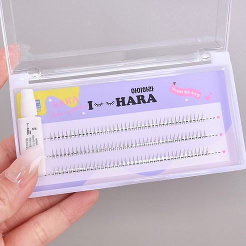 아이하라 언더 V컷 속눈썹 컬혼합 언더래쉬 가닥속눈썹 인조속눈썹 속눈썹연장 글루세트, 1개, 567혼합