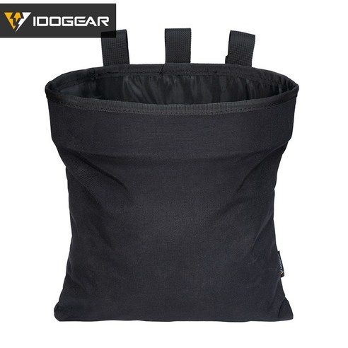 IDOGEAR 매거진 덤프 파우치 전술 매거진 드롭 파우치 재활용 가방 보관 가방 3550, 블랙, 6개