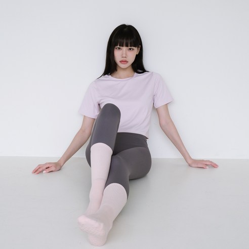 로라벨 록시 크롭 반팔 베이직 라운드 티 커버업 필라테스 요가 운동복