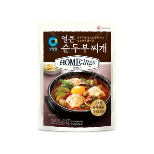 청정원 호밍스 얼큰 순두부찌개, 450g, 1개