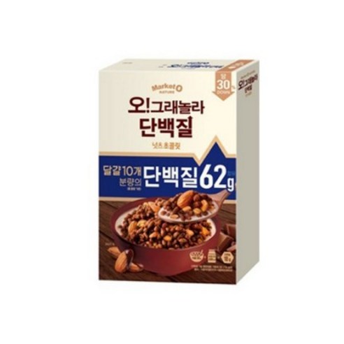 오리온 오그래놀라 단백질 시리얼 넛츠초콜릿, 330g, 1개