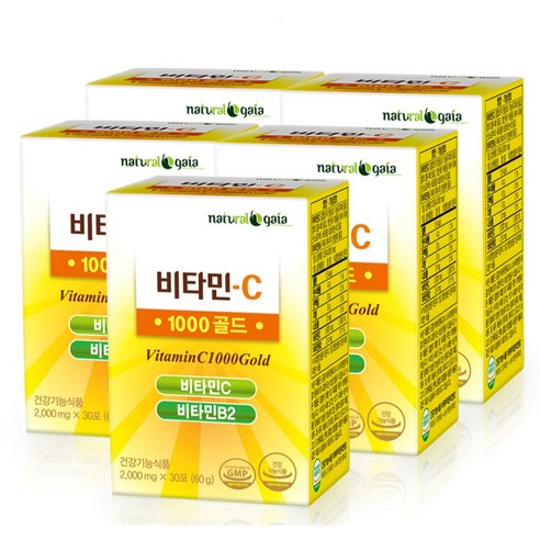 비타민C 1000골드 맛있는 분말 스틱포 (DSM사 비타민C), 60g, 5개