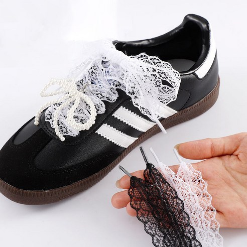 평범한 신발에 마법을! 레이스 리본 운동화 끈으로 스타일 UP! 레이스신발끈