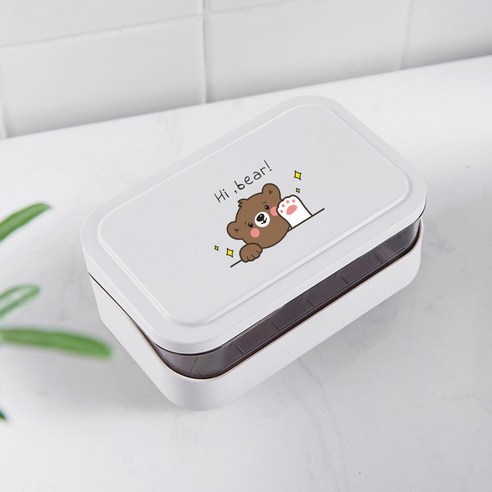 비누 상자 창조적 인 배수 화장실 욕실, [르 시옹 비누 상자] 화이트