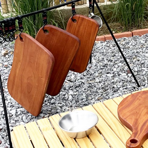 자연의 아름다움과 건강을 담은 주방의 품격, 나무사랑 마호가니 옻칠 통원목 도마