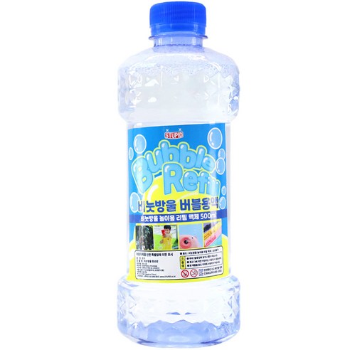 비눗방울 KC인증 버블 리필 용액 500ml, 단품 비눗방울 KC인증 버블 리필 용액 500ml, 단품