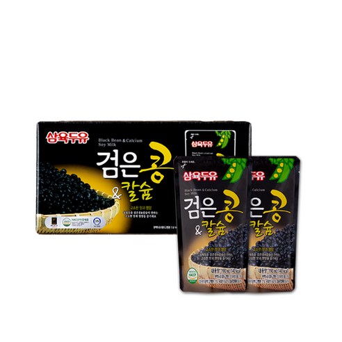 삼육두유 검은콩 앤 칼슘 파우치, 190ml, 20개