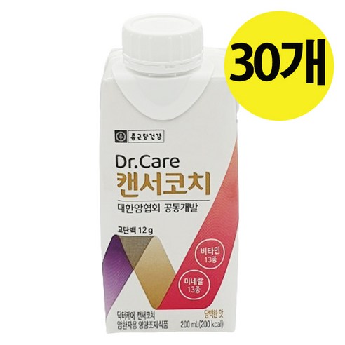 종근당건강 Dr.Care 캔서코치 암환자 영양식, 2L, 3개