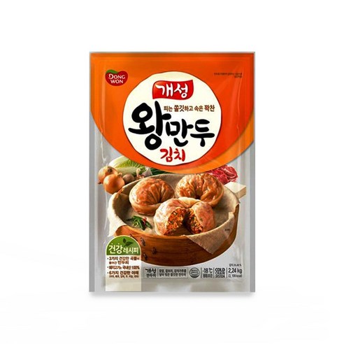 (오셈푸드)동원에프엔비 개성김치왕만두1.2kg 국내산돼지고기100% 건강시피 피는쫄깃하고 속은꽉찬왕만두, 1.2kg, 1개 - 기타 분식류 | 쿠팡