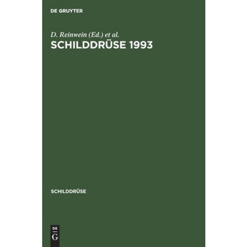 Schilddrüse 1993 Hardcover, de Gruyter, English, 9783110144031