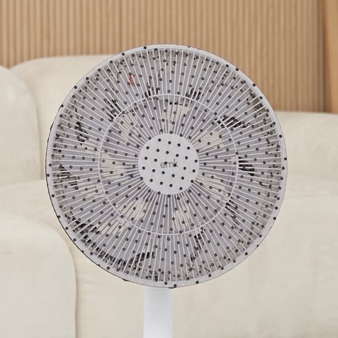 마롤로뜨 선풍기 안전망 레이스 보호망, 1개, 도트(블랙)_선풍기안전망