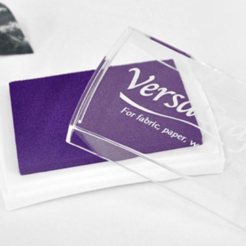 VersaCraft 츠키네코 스탬프 패브릭잉크 대, VK-116 Peony Purple, 1개