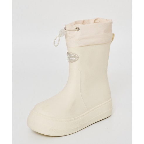 RECLOW 리끌로우 RC RE-RAIN SHIRRING BOOTS 아이보리