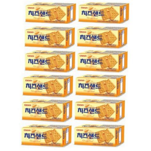 크라운 치즈샌드, 60g, 12개입