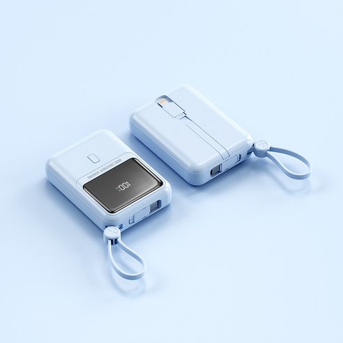 PYHO 보조배터리20000mAh 대용량 66w고속충전 휴대용 캠핑 보조 배터리, 연한 남색