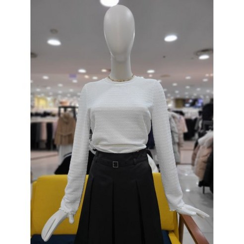 듀엘 니트넥 자카드 티셔츠 D232MSM044 백화점 아울렛 (3104614)