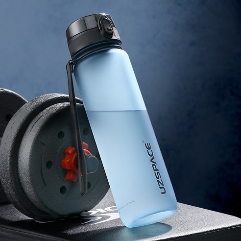 물병 500ML 1000ML BPA 무료 누출 방지 휴대용 음료 병 스포츠 체육관 친환경, Glacier Blue, 350ml