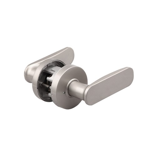 엔젤금속 STL 811 그레이 버튼형 방문 손잡이 – 화장실 욕실 나무문 ABS 도어용 문고리 1개 모티스락손잡이