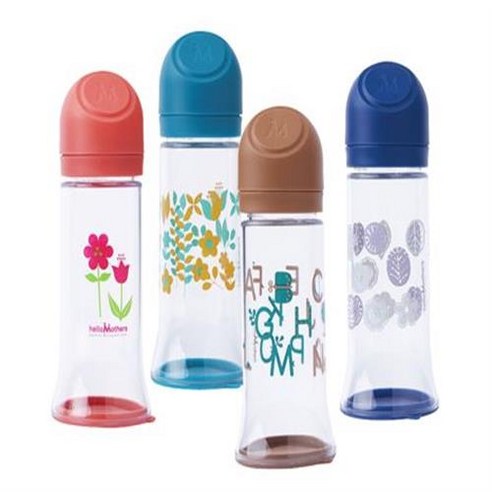 헬로마더스 일회용 젖병 250ml(젖꼭지 포함), 4.네이비, 1개