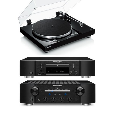 [없음] 마란츠 CD-6007 + PM-8006 + 야마하 TT-N503 턴테이블 하이파이, 블랙, 본체:블랙