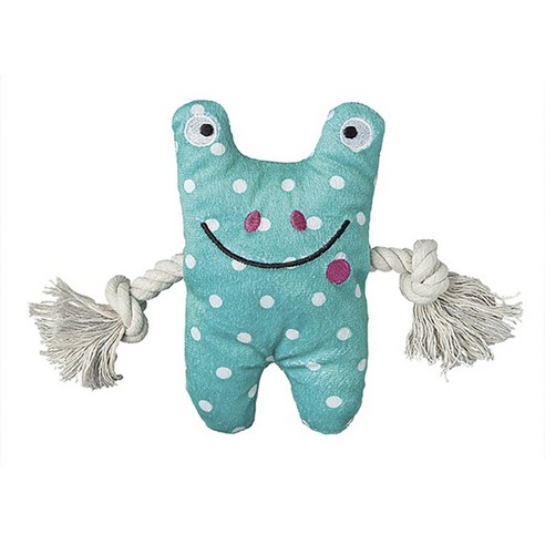 패치워크펫 도그 토이 강아지용 봉제장난감 15.2cm, 1개, Frog Greybar