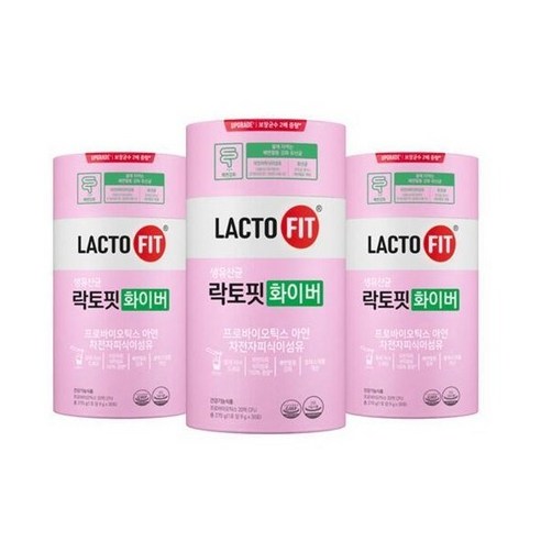 락토핏 화이버 유산균 30p, 3개, 270g