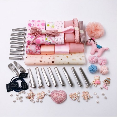 나만의 특별한 헤어 액세서리, 리본핀 DIY 세트로 개성을 꽃피우다 리본핀만들기