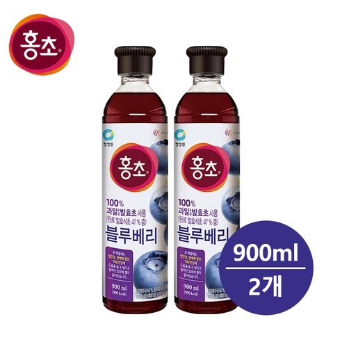 청정원 자연발효 홍초 발효숙성 식초음료 900ml, 1개