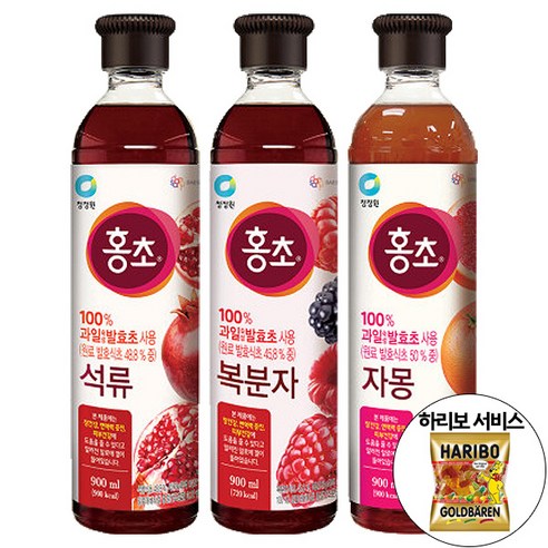 홍초 석류+복분자+자몽 + 하리보 골드베렌 10.8g 증정 흑초 식초 미초 감식초 탄산수 쁘띠첼, 홍초 석류+복분자+자몽+하리보10.8g증정, 1세트