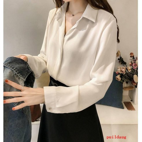 셔츠 여자의 느슨한 봄/여름 옷깃 셔츠