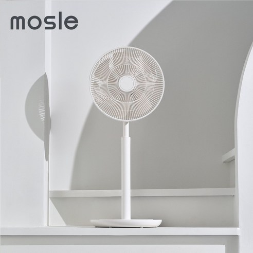 [모두의 즐거움 mosle] 모즐 7엽 BLDC 3D 회전 인테리어 화이트 써큘레이터 선풍기 MS-14ACW